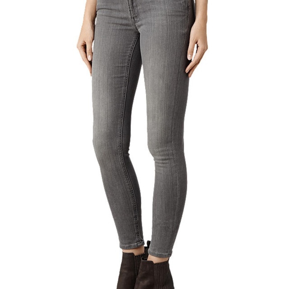 AllSaints Grey Skinny Jeans XS